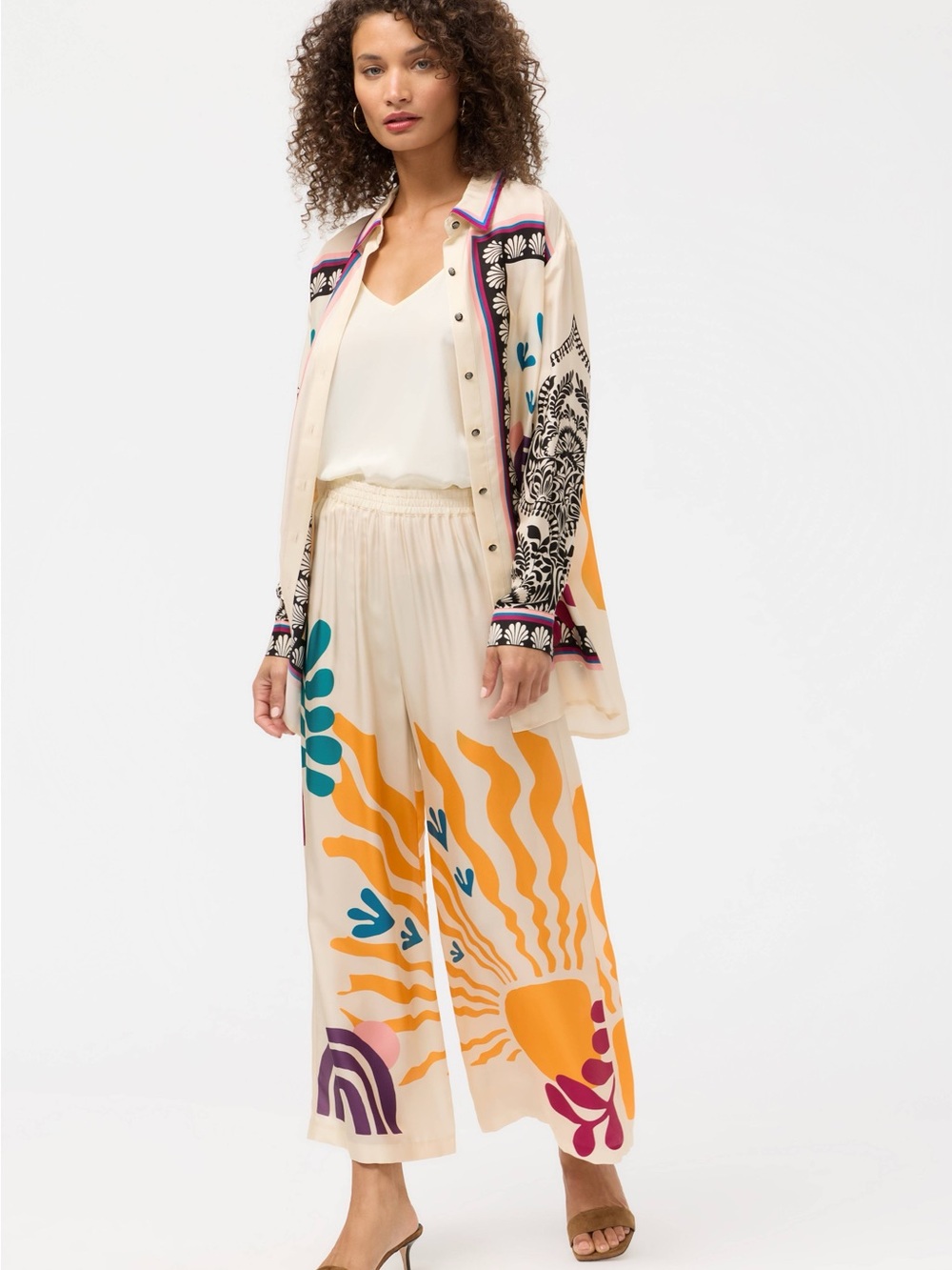 🌾 Johnny Was Silk Tunic Set - Solstice‎ Canton